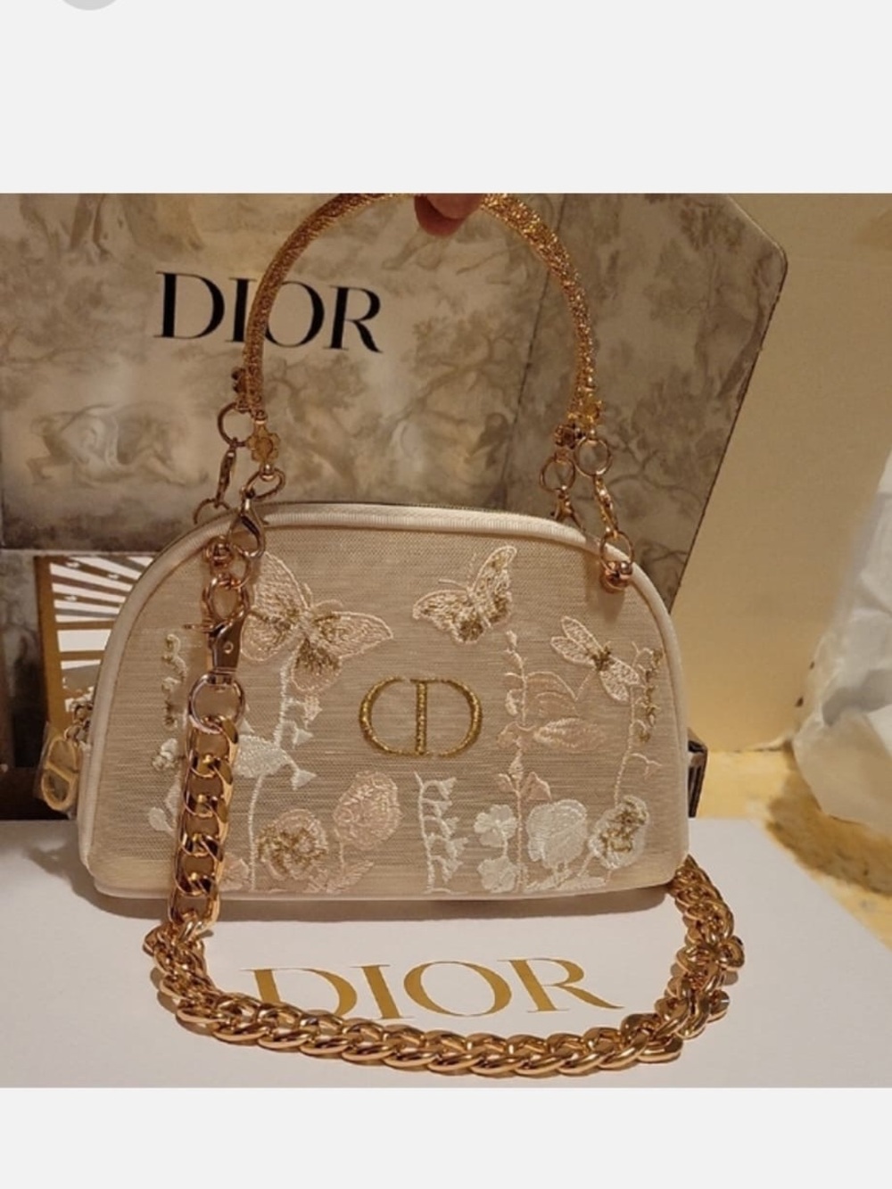 Dior Pouch in Cream with Gold
Accents - Picture 5 of 10